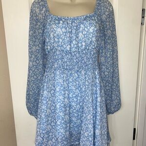 Altar'd State Blue Floral Mini Dress